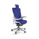 Fotel biurowy Wau 2 BL415 tkanina royalblue/biały