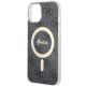 5. Etui Guess 4G MagSafe na iPhone 15 Plus / 14 Plus - czarne