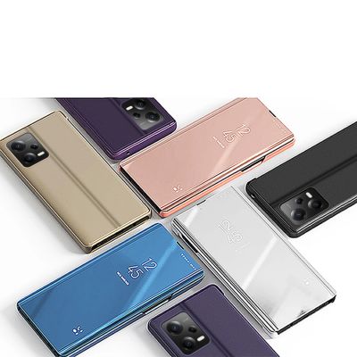 4. Clear View Case etui do Xiaomi Redmi Note 12 5G / Poco X5 5G pokrowiec z klapką czarne