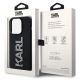 8. Etui Karl Lagerfeld 3D Rubber Glitter Logo na iPhone 15 Pro - czarne