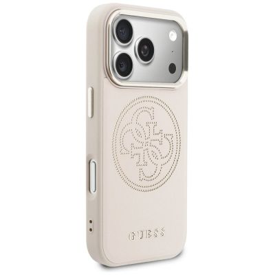 4. Etui Guess Perforated 4G MagSafe na iPhone 17 Pro - różowe