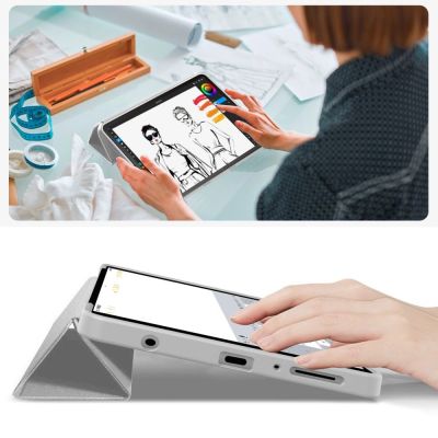 8. Etui TechProtect SmartCase na Samsung Galaxy Tab A9 / A11 8.7 X110 / X115 / X133 / X135 - szare