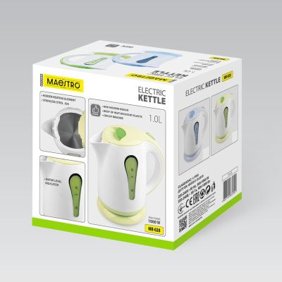 5. Czajnik elektryczny 1L 1000W MR-028-GREEN MAESTRO