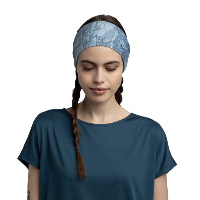 2. Buff CoolNet UV Wide Headband 13377890410 Błękitne One size