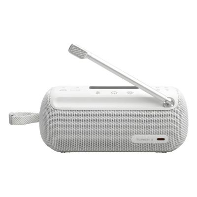 2. Głośnik JBL TUNER 3 (biały, bezprzewodowy, z radiem FM i DAB+)
