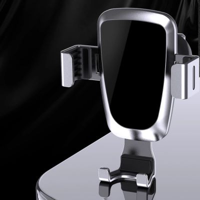 5. Grawitacyjny uchwyt samochodowy do smartfona na kratkę nawiewu czarny (YC08)