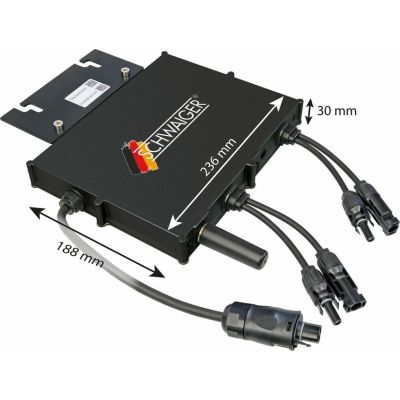 3. Schwaiger SOWR0806 adapter zasilający/ inwentor Wewnętrzna Czarny