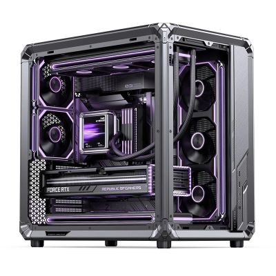 24. Jonsbo X400 Pro PC-Gehäuse, Midi-Tower, ATX, Tempered Glass - grau