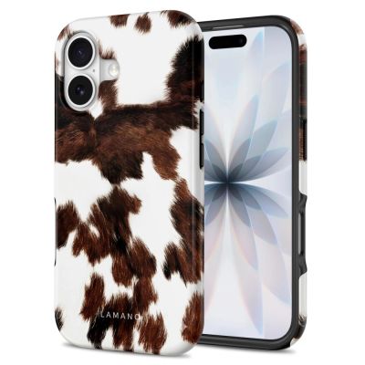 2. Etui Tech-Protect Lamano MagSafe na iPhone 17 - brązowo-białe