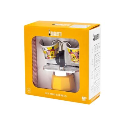 2. Zestaw ekspresu do kawy Bialetti Mini Express Lichtenstein + 2 filiżanki espresso