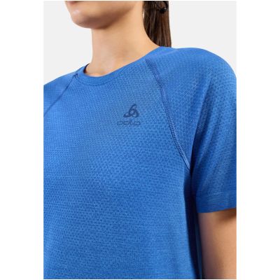 6. Koszulka damska Odlo T-shirt crew neck s/s ESSENTIAL SEAMLESS niebieska