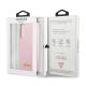 8. Etui Guess Silicone Script Metal Logo na Samsung Galaxy S22+ - lawendowe