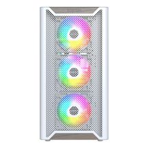 Drewniana obudowa PC Montech XR, Midi-Tower, ATX, ARGB, Szkło hartowane - biała