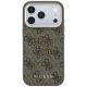 3. Etui Guess 4G & Big Resin Logo na iPhone 17 Pro Max / 18 Pro Max - brązowe