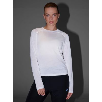 7. Longsleeve do biegania w terenie szybkoschnący damski 4F 4FWAW25TFLOF415-11S