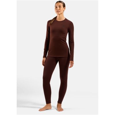 2. Legginsy termoaktywne damskie ODLO Merino 200 BL Bottom Long brązowe