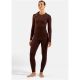 2. Legginsy termoaktywne damskie ODLO Merino 200 BL Bottom Long brązowe