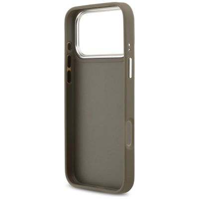 7. Etui Guess Grained Big 4G Classic Logo na iPhone 17 Pro Max - brązowe