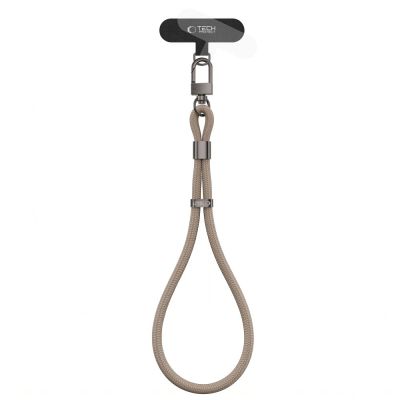 2. Smycz Tech-Protect C11S Rope Wrist Strap do telefonu - beżowa
