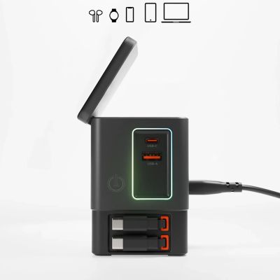 3. Stacja ładująca SBS Power Dock 6w1 z MagSafe, podstawką i kablami USB-C 65W – czarna