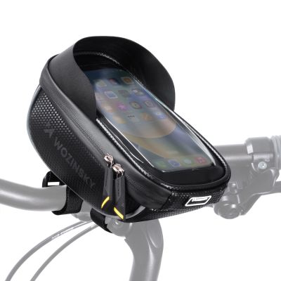 19. Wozinsky torba rowerowa na kierownicę z etui na telefon 1 l czarna (WBB16BK)