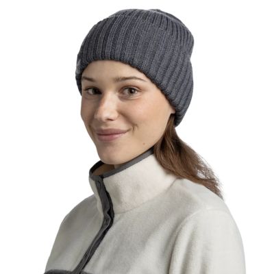 2. Buff Knitted Erviny Beanie 13668193010 Szare One size
