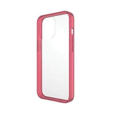 5. Etui PanzerGlass ClearCase antybakteryjne z certyfikatem Military Grade na iPhone 13 Pro - przezroczysto-różowe