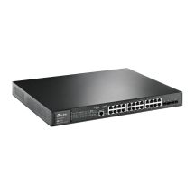 TP-Link JetStream TL-SG3428MP przełącznik sieciowy Zarządzany L2+ Gigabit Ethernet (10/100/1000) Obsługa PoE 1U Czarny