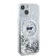 4. Etui Karl Lagerfeld Liquid Glitter Choupette Head MagSafe na iPhone 15 / 14 / 13 - przezroczyste