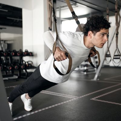 5. Taśmy do ćwiczeń TRX Wozinsky WSTR-01 - khaki