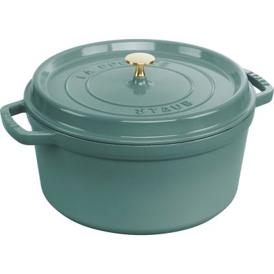2. Garnek żeliwny okrągły Staub - 6.7 ltr, Eukaliptusowy