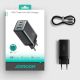 13. Ładowarka sieciowa Joyroom JR-TG10 65W GaN 2x USB-C + USB-A z kablem 100W USB-C - USB-C 1.2m - czarna