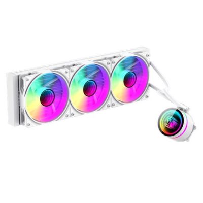 GameMax ICEBURG 360 INFINITY WH system chłodzenia komputerów Procesor Chłodnica cieczy all-in-one 12 cm Biały 1 szt.