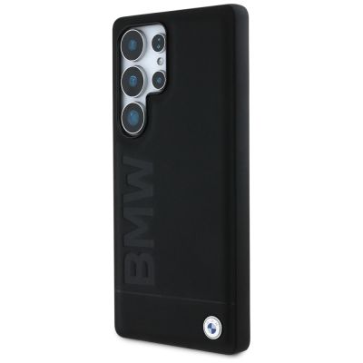 2. Etui BMW Leather Big Wordmark na Samsung Galaxy S25 Ultra - czarne