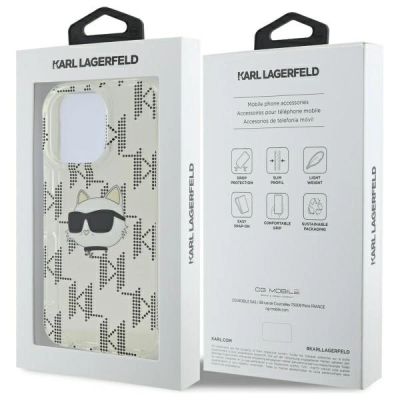 8. Etui Karl Lagerfeld IML Choupette Head Electroplated na iPhone 16 Pro Max - przezroczyste