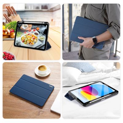 9. Dux Ducis Domo etui iPad 10.9” 2022 / iPad 11” 2025 pokrowiec smart cover podstawka niebieskie