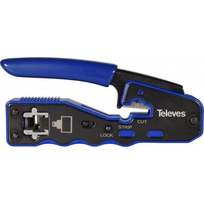 4. Zaciskarka do złączy RJ45 z automatycznym cięciem Televes 209802