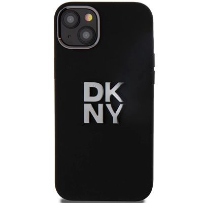 3. Etui DKNY Liquid Silicone Metal Logo na iPhone 15 / 14 / 13 - czarne