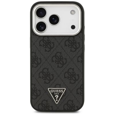 3. Etui Guess 4G Triangle Logo MagSafe na iPhone 17 Pro - czarne