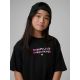 5. T-shirt loose z nadrukiem dziewczęcy 4F 4FJRSS26TTSHF4137-20S