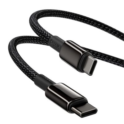 3. Kabel Baseus CATWJ-A01 USB-C - USB-C PD QC 100W 5A 480Mb/s 2m - czarny