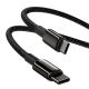 3. Kabel Baseus CATWJ-A01 USB-C - USB-C PD QC 100W 5A 480Mb/s 2m - czarny