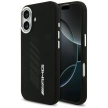 Etui AMG Silicone Oversize Rhombs MagSafe na iPhone 17 - czarne