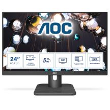 Monitor AOC 24E1Q (23,8"; IPS/PLS; FullHD 1920x1080; DisplayPort, HDMI, VGA; kolor ciemnoszary)