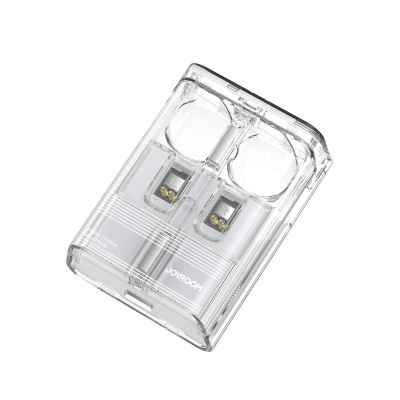 7. Słuchawki bezprzewodowe TWS Joyroom JR-TC1 IceLens Series ze światłami LED - białe