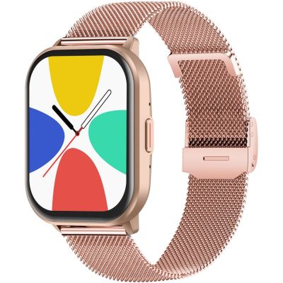 4. Smartwatch Gravity Różowy Pasek + Bransoleta GT43-1