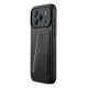 Mujjo Wallet Leather Case - etui skórzane do iPhone 17 Pro Max kompatybilne z MagSafe (black)
