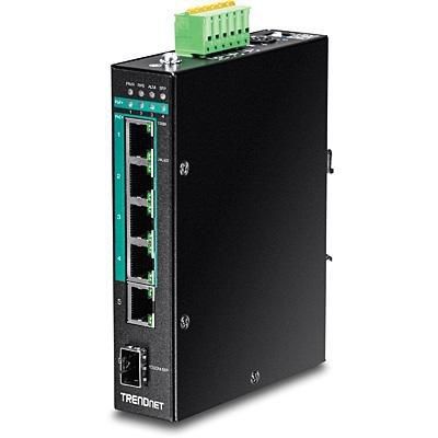 5. TRENDnet Industrie Switch  6 Port Gbit Manag.L2+ PoE+ Metall