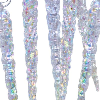 13. SOPLE LODU OPALIZUJĄCE DEKORACJA WISZĄCA 17,5 CM 6 SZT