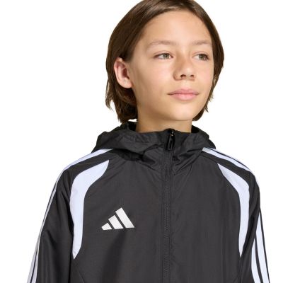 10. Kurtka dla dzieci adidas Tiro 26 Competition All Weather czarna KB0156